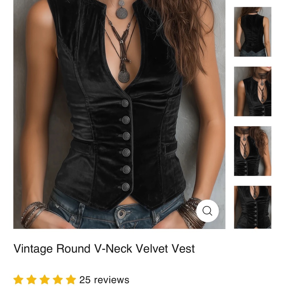 Sleek Black Velvet Button-Up Tank Top